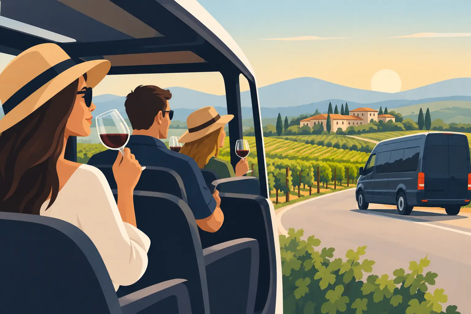 Wine Tasting Transportation That Lets You Sip